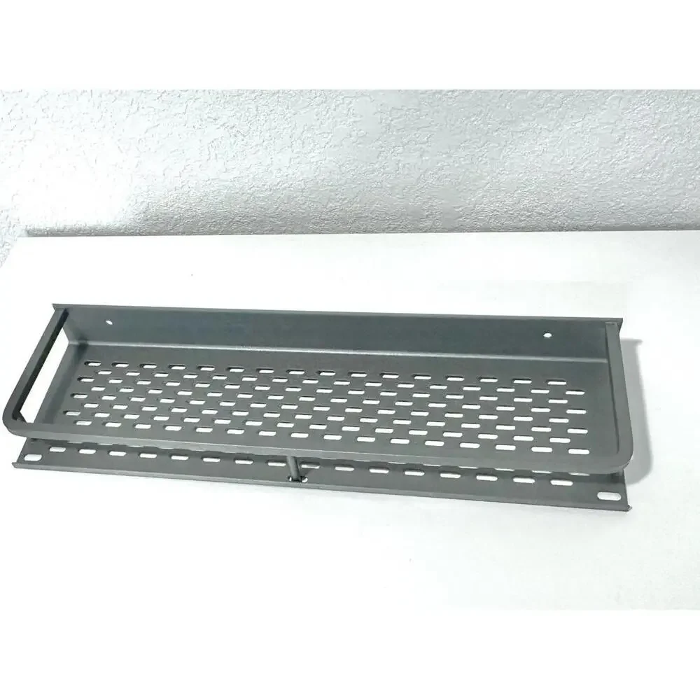 Wall-Mount Grey Bathroom Shower Caddy Kitchen Organizer with Towel Rack